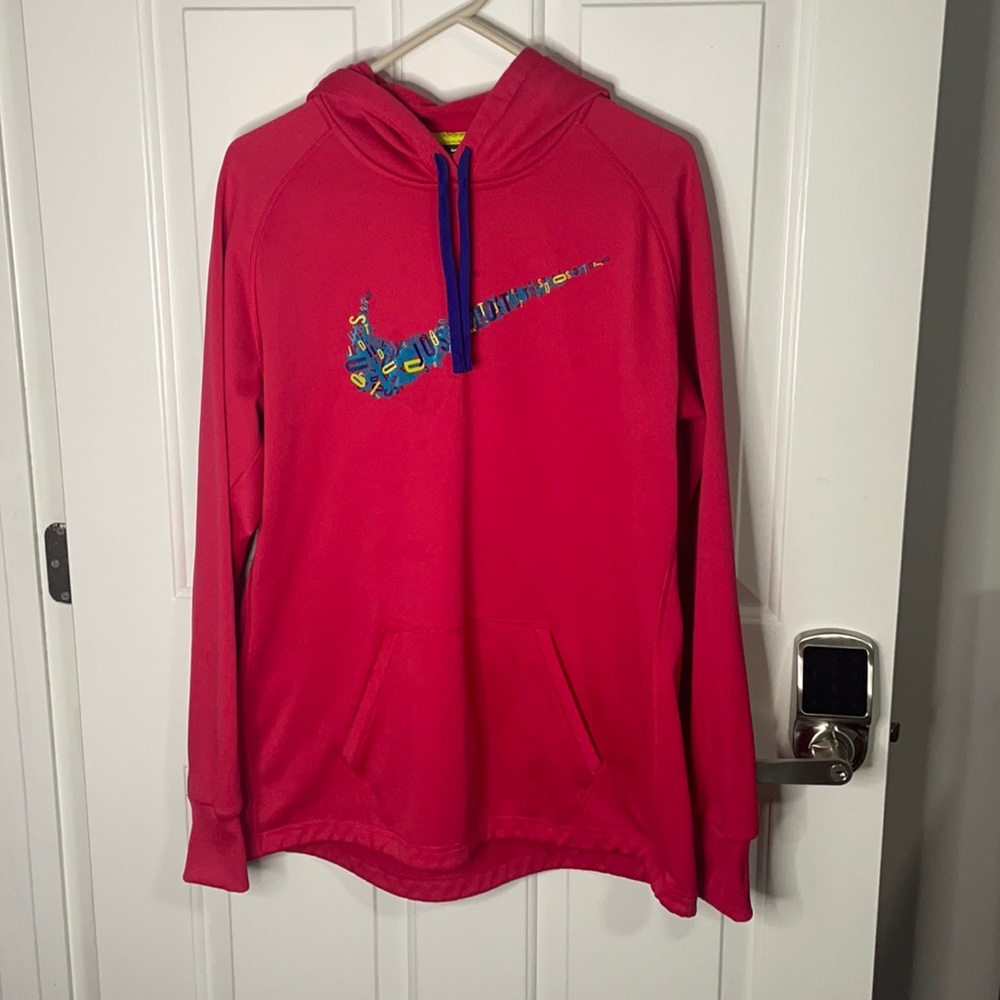 Pink Nike hoodie